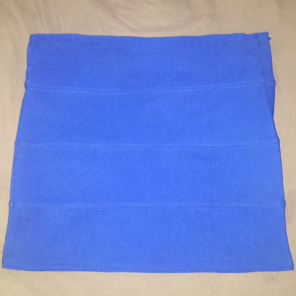 Electric blue mini skirt
